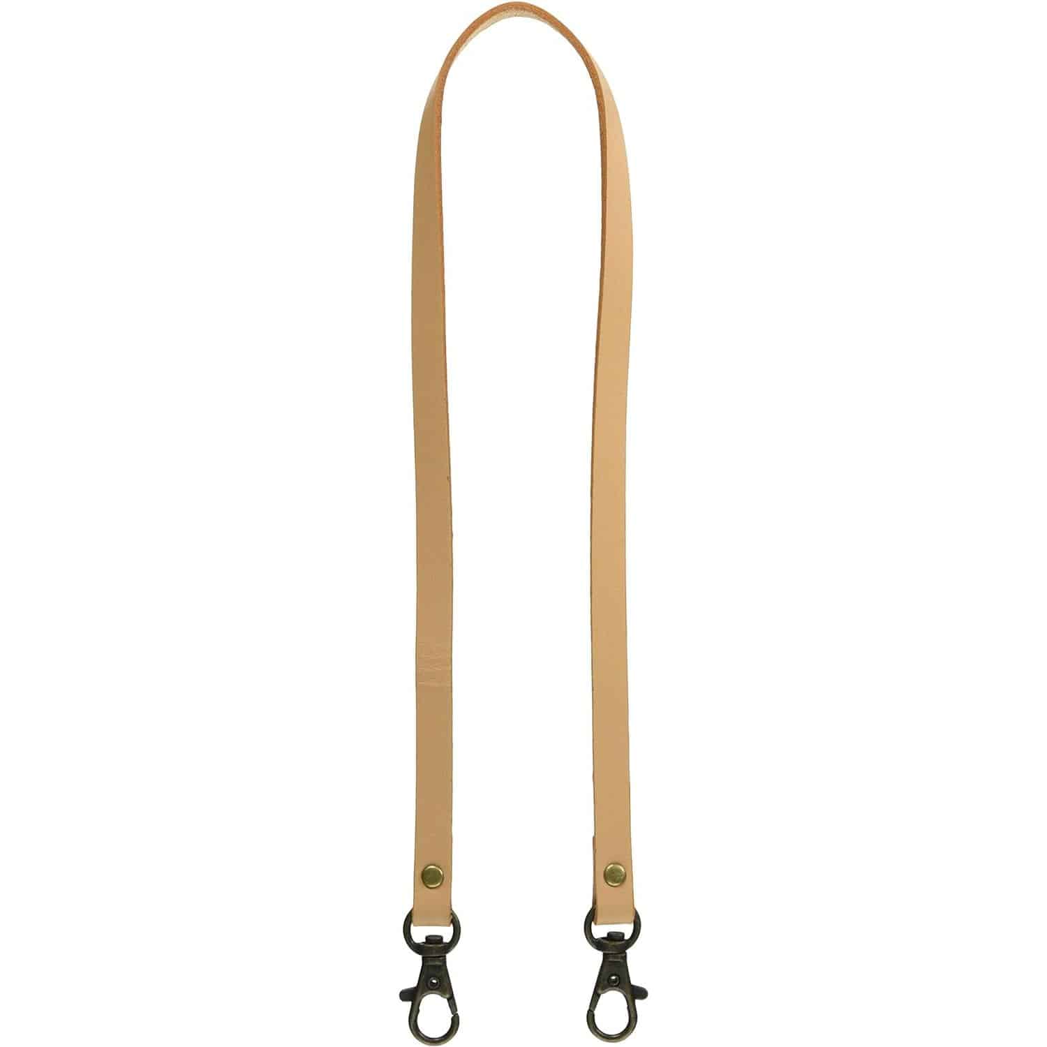 日本紐釦貿易 本革持ち手 ショルダー 1本入り 10mm巾×全長60cm ベージュ MAW3-E （ご注文単位1本）【直送品】
