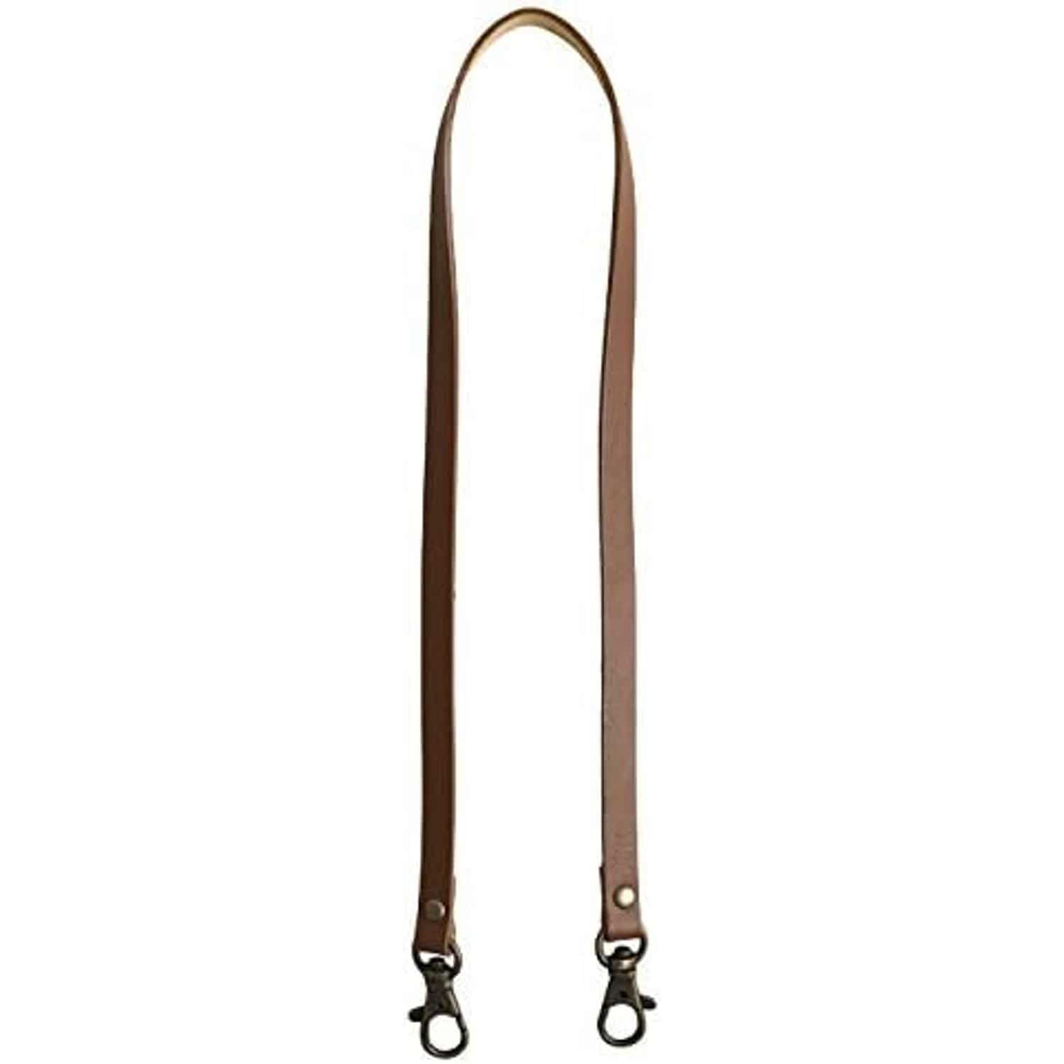 日本紐釦貿易 本革持ち手 ショルダー 1本入り 10mm巾×全長60cm 茶 MAW3-BR （ご注文単位1本）【直送品】