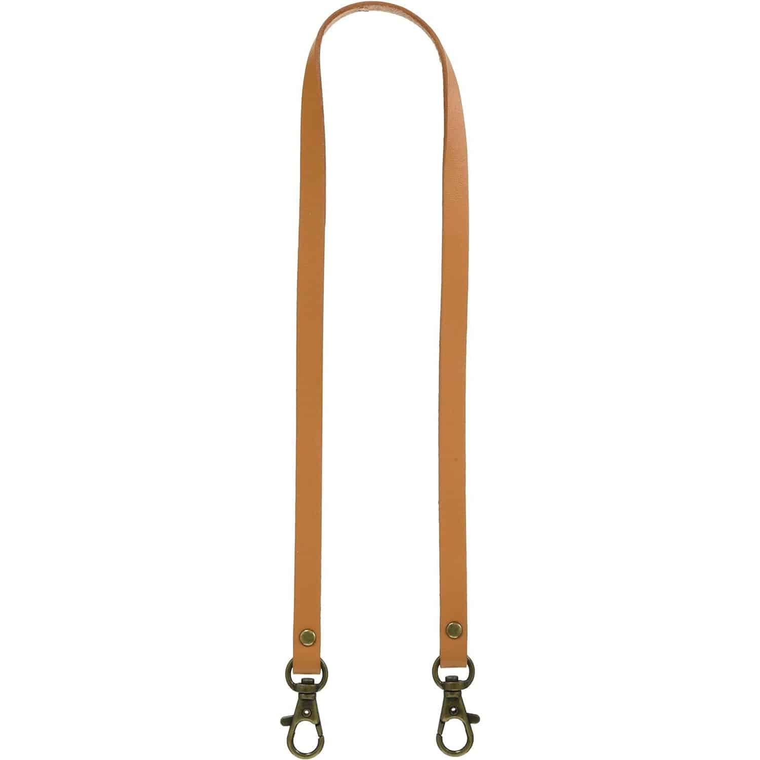 日本紐釦貿易 本革持ち手 ショルダー 1本入り 10mm巾×全長60cm 金茶 MAW3-KC （ご注文単位1本）【直送品】