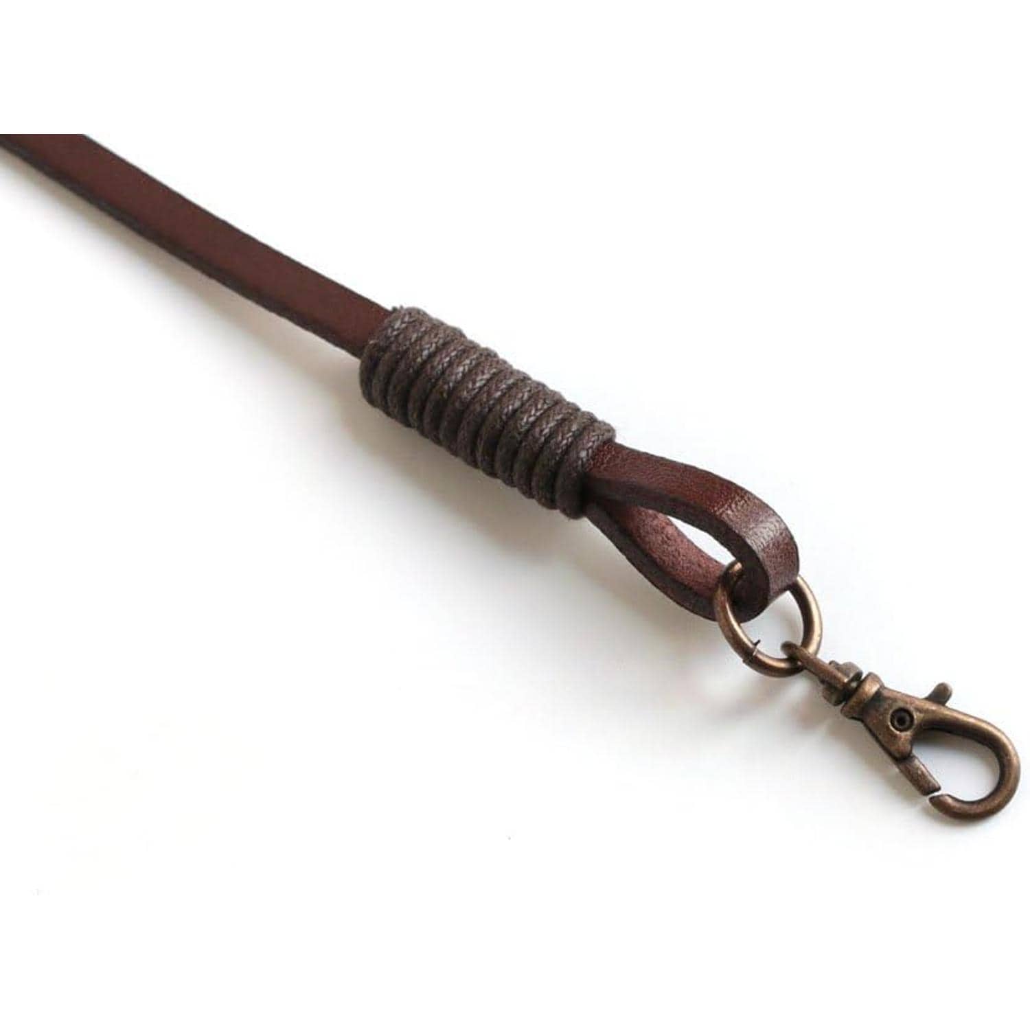 日本紐釦貿易 口金用本革持ち手 手さげタイプ1本手 40cm こげ茶 MAW8-C (ご注文単位1本)【直送品】