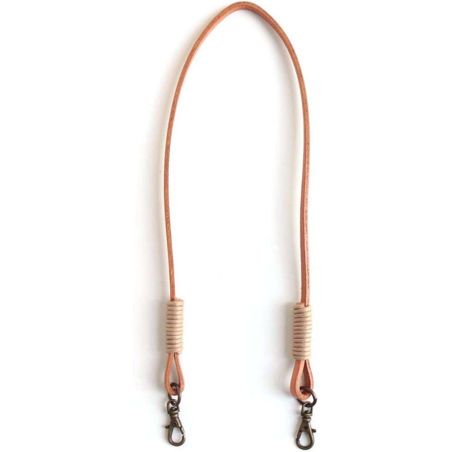 日本紐釦貿易 口金用本革持ち手 手さげタイプ1本手 40cm ベージュ MAW8-E (ご注文単位1本)【直送品】