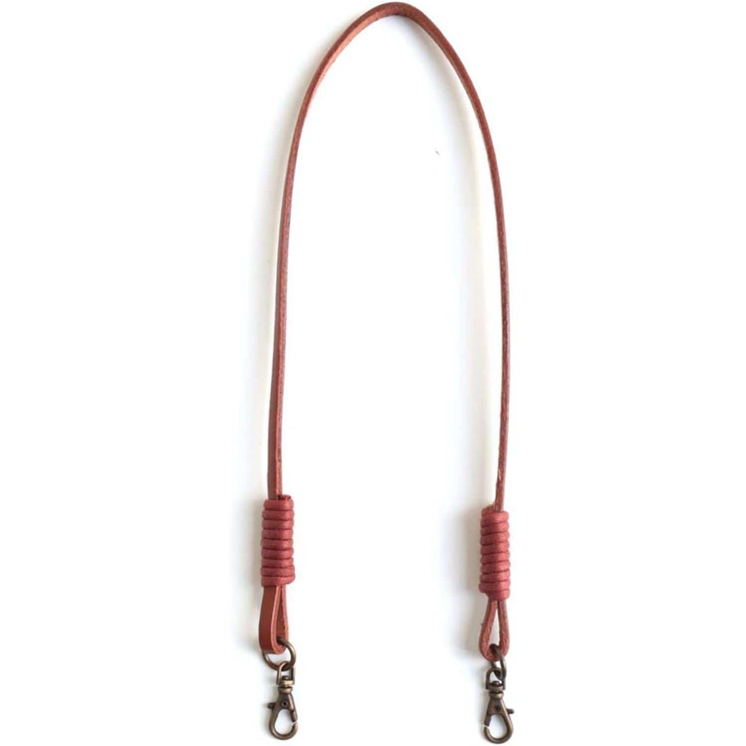 日本紐釦貿易 口金用本革持ち手 手さげタイプ1本手 40cm 茶 MAW8-BR (ご注文単位1本)【直送品】