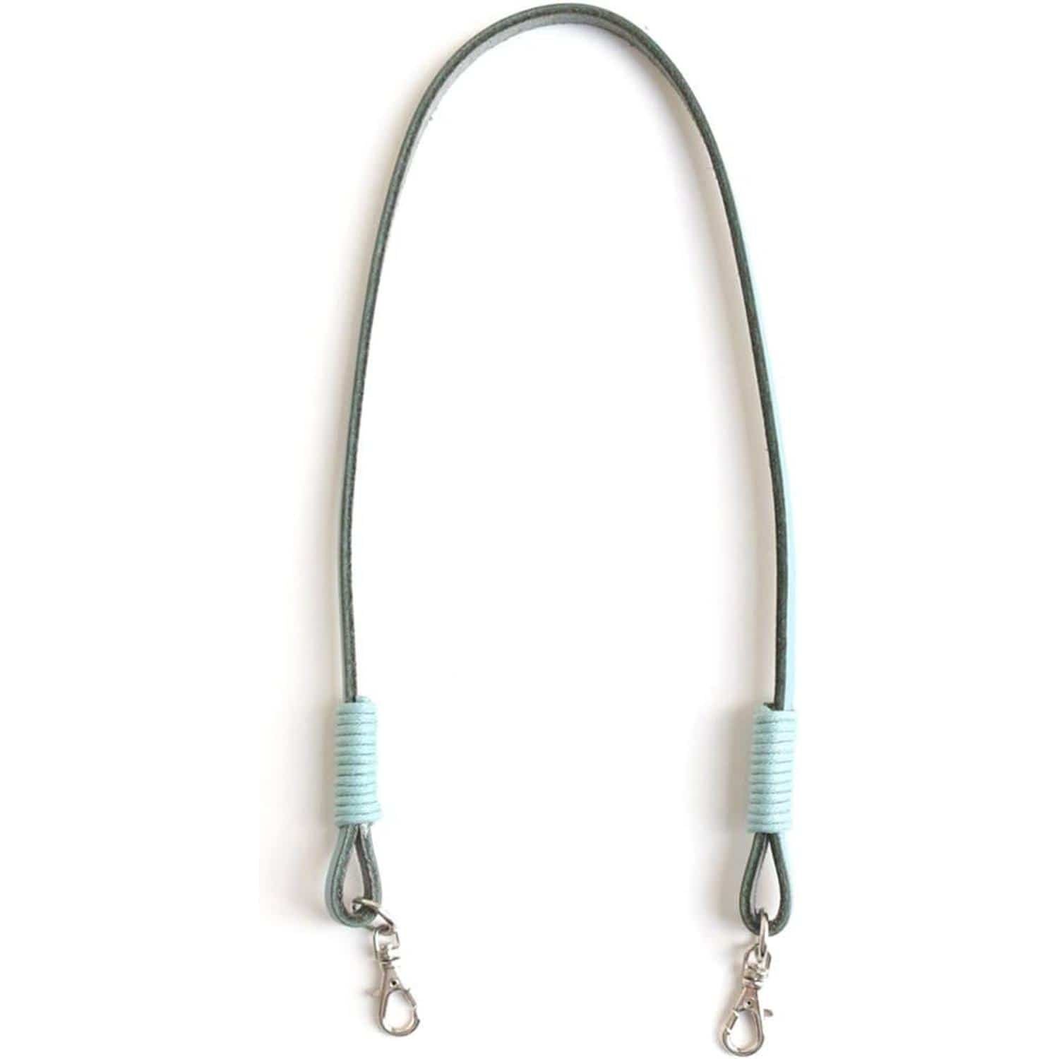 日本紐釦貿易 口金用本革持ち手 手さげタイプ1本手 40cm サックス MAW8-SB (ご注文単位1本)【直送品】