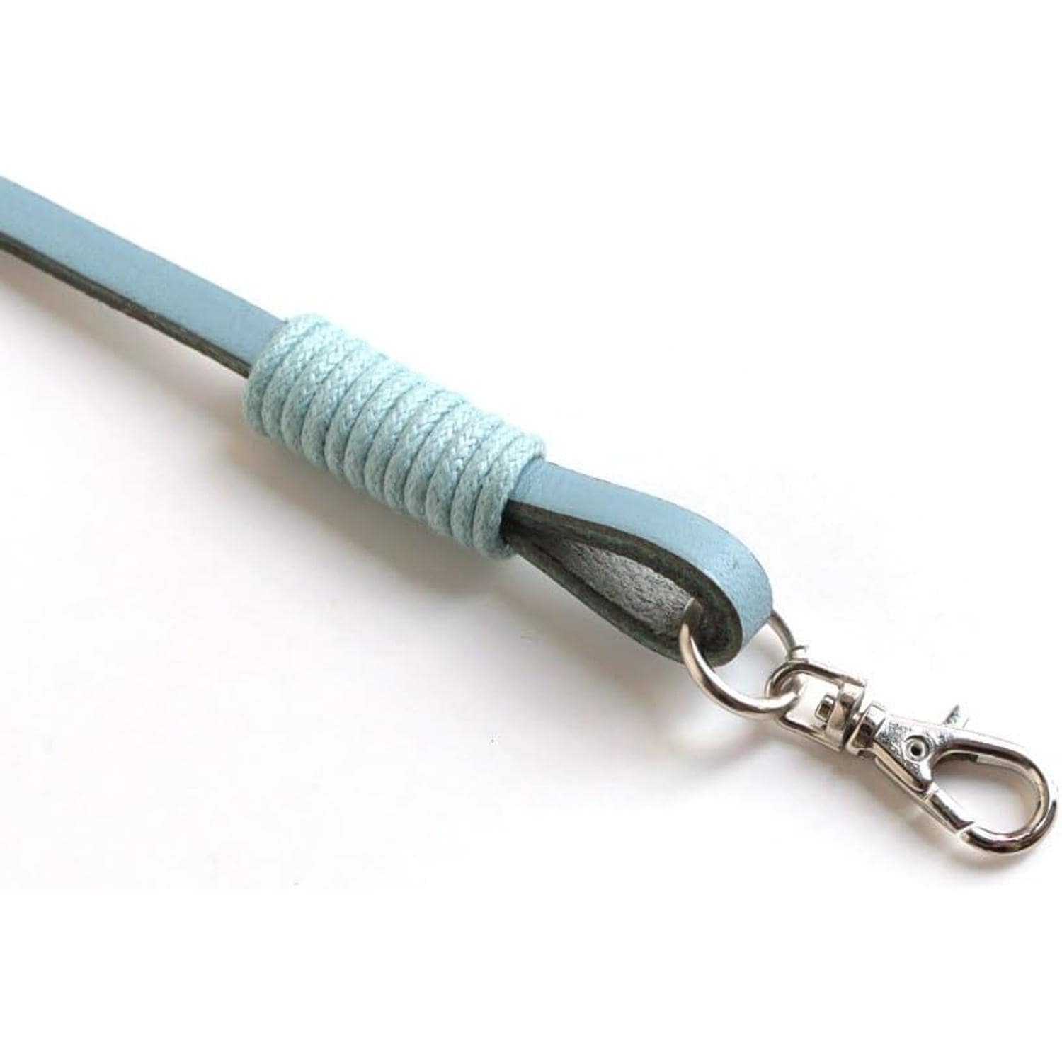 日本紐釦貿易 口金用本革持ち手 手さげタイプ1本手 40cm サックス MAW8-SB (ご注文単位1本)【直送品】