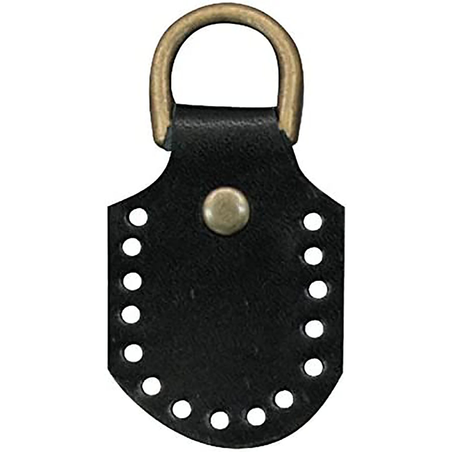 日本紐釦貿易 本革製アタッチメント 縫い付けタイプ 丸型 2個入 MAP106-B （ご注文単位1束）【直送品】