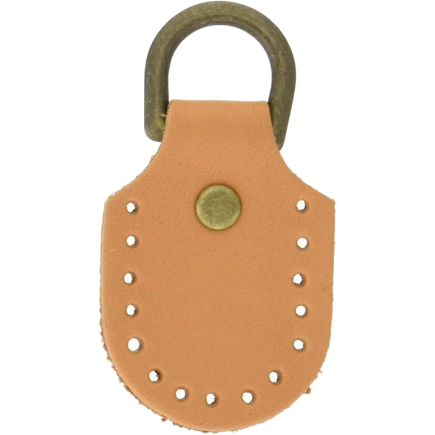 日本紐釦貿易 本革製アタッチメント 縫い付けタイプ 丸型 2個入 MAP106-E （ご注文単位1束）【直送品】