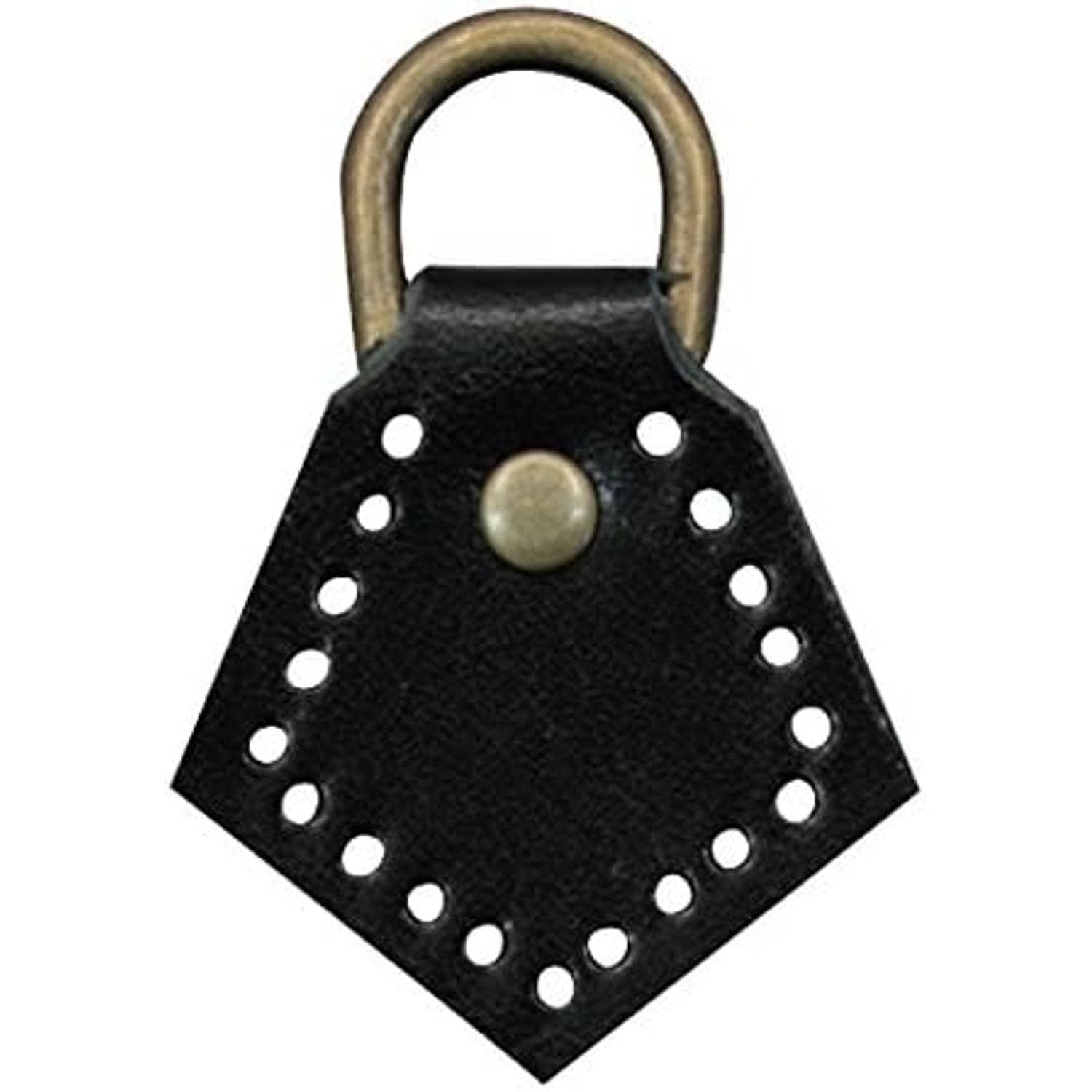 日本紐釦貿易 本革製アタッチメント 縫い付けタイプ 菱型 2個入 MAP107-B （ご注文単位1束）【直送品】