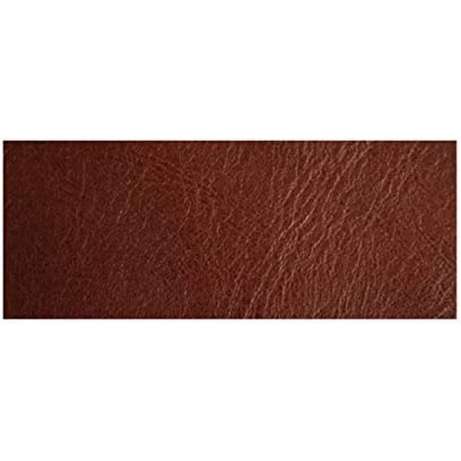 日本紐釦貿易 本革薄手シート 厚さ約0.7mm 17x11cm MAP109-BR （ご注文単位1束）【直送品】