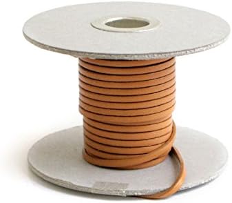 日本紐釦貿易 ヌメ革テープ 3mm巾 長さ10m巻 ベージュ MTLS1003-1 （ご注文単位1巻）【直送品】