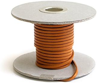 日本紐釦貿易 ヌメ革テープ 3mm巾 長さ10m巻 キャメル MTLS1003-2 （ご注文単位1巻）【直送品】