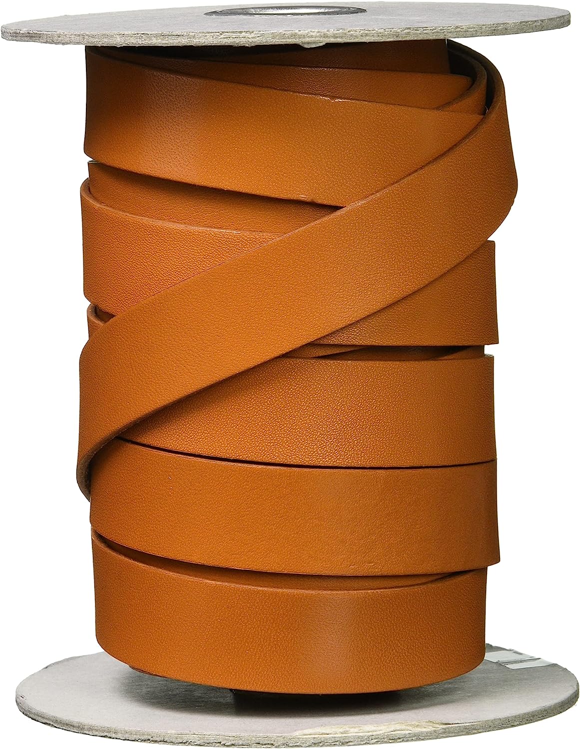 日本紐釦貿易 ヌメ革テープ 20mm巾 長さ10m巻 キャメル MTLS1020-2 （ご注文単位1巻）【直送品】