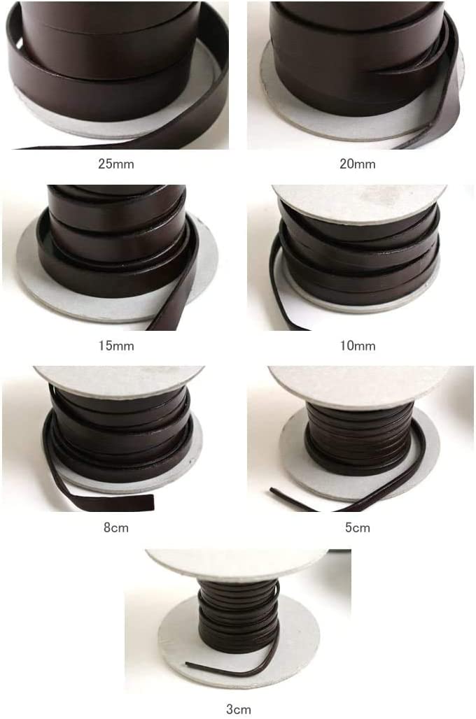 日本紐釦貿易 ヌメ革テープ 20mm巾 長さ10m巻 黒 MTLS1020-7 (ご注文単位1巻)【直送品】