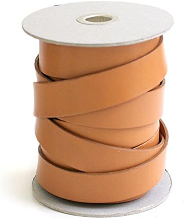 日本紐釦貿易 ヌメ革テープ 25mm巾 長さ10m巻 ベージュ MTLS1025-1 （ご注文単位1巻）【直送品】