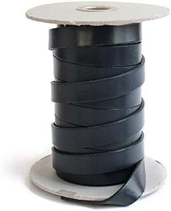 日本紐釦貿易 ヌメ革テープ 15mm巾 長さ10m巻 ネイビー MTLS1015-9 （ご注文単位1巻）【直送品】