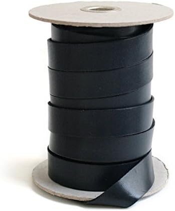 日本紐釦貿易 ヌメ革テープ 20mm巾 長さ10m巻 ネイビー MTLS1020-9 （ご注文単位1巻）【直送品】