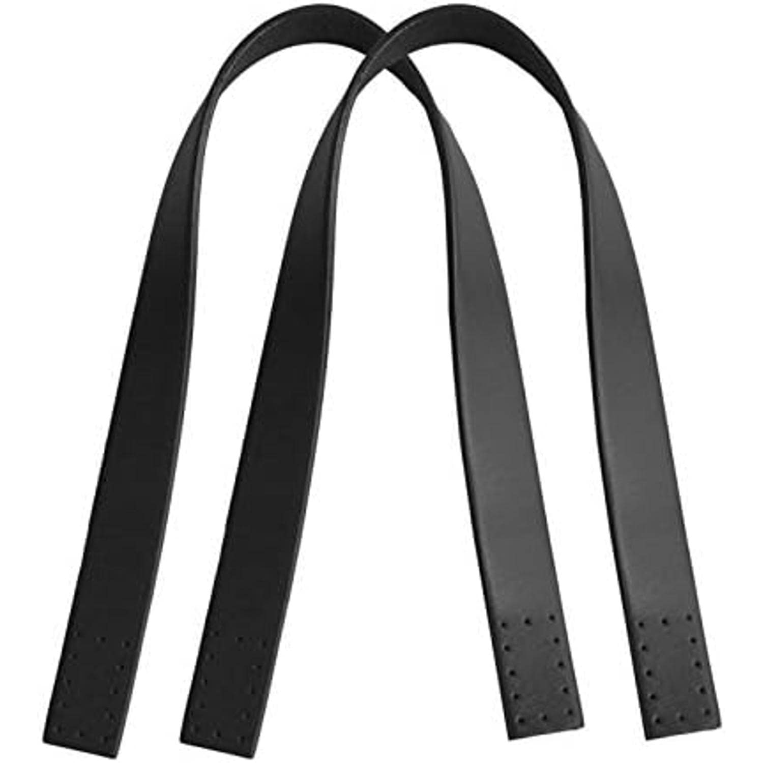 日本紐釦貿易 本革持ち手 40cm 2本入り 巾2cm 黒 MAW29-B (ご注文単位1組)【直送品】