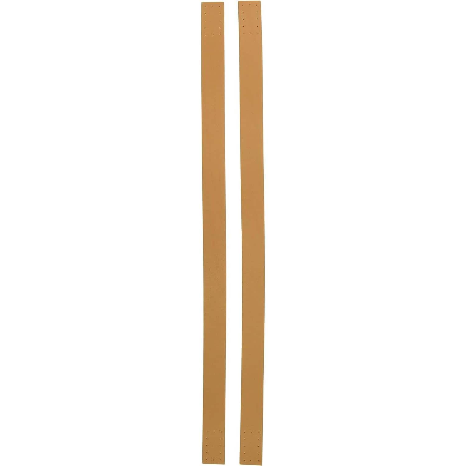 日本紐釦貿易 本革持ち手 40cm 2本入り 巾2cm ベージュ MAW29-E (ご注文単位1組)【直送品】