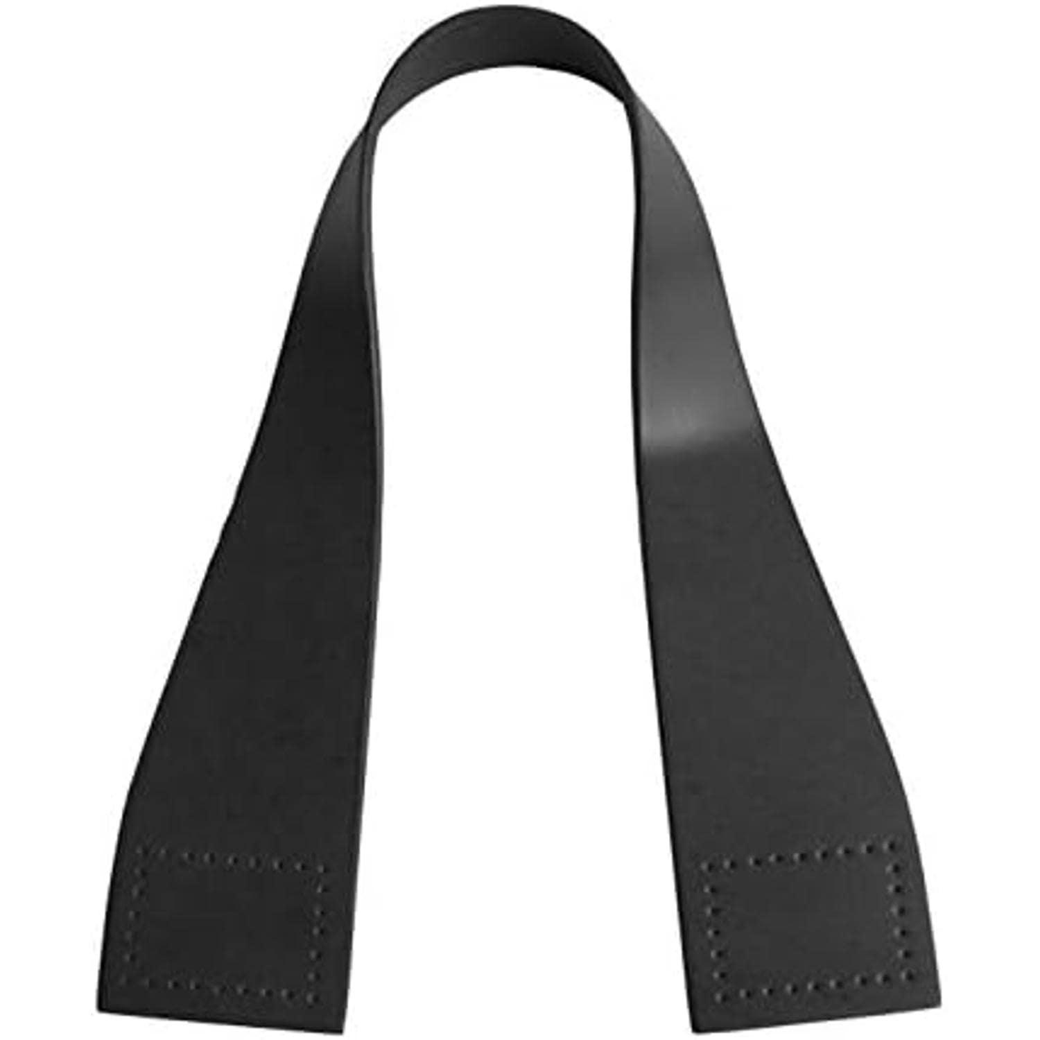 日本紐釦貿易 本革持ち手 48cm 2本入り 巾5.2cm 黒 MAW30-B (ご注文単位1組)【直送品】