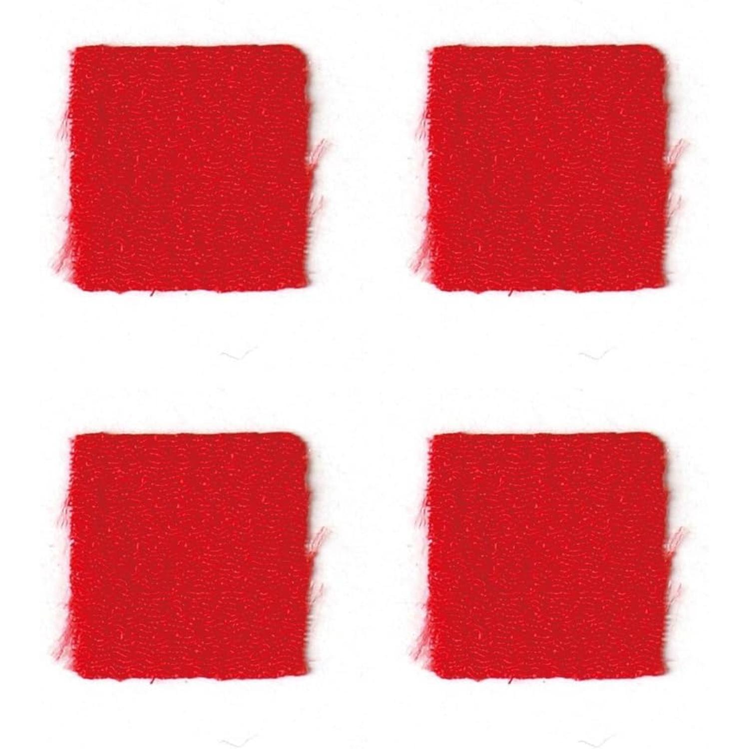 日本紐釦貿易 カット済 つまみ細工用一越ちりめん 無地 30枚入 20×20mm 4紅 S50CH20-4 （ご注文単位1束）【直送品】