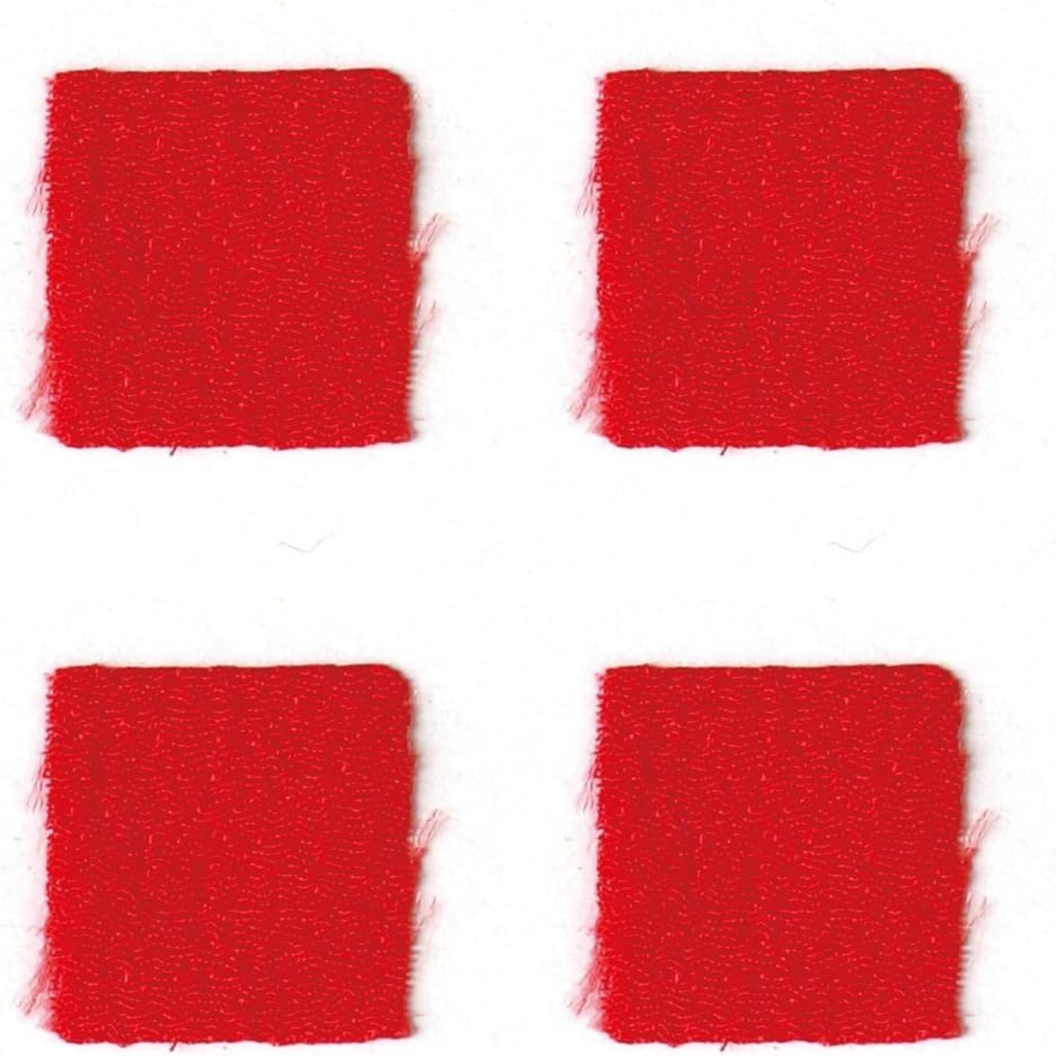 日本紐釦貿易 カット済 つまみ細工用一越ちりめん 無地 30枚入 22×22mm 4紅 S50CH22-4 (ご注文単位1束)【直送品】