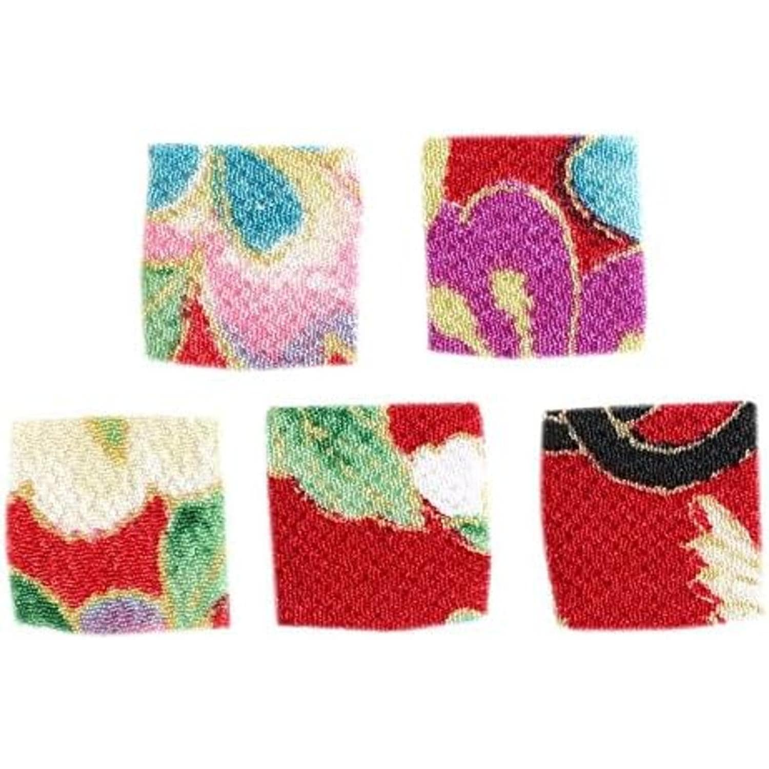 日本紐釦貿易 カット済 つまみ細工用一越ちりめん 柄 30枚入 16×16mm S50GC16-117 （ご注文単位1束）【直送品】