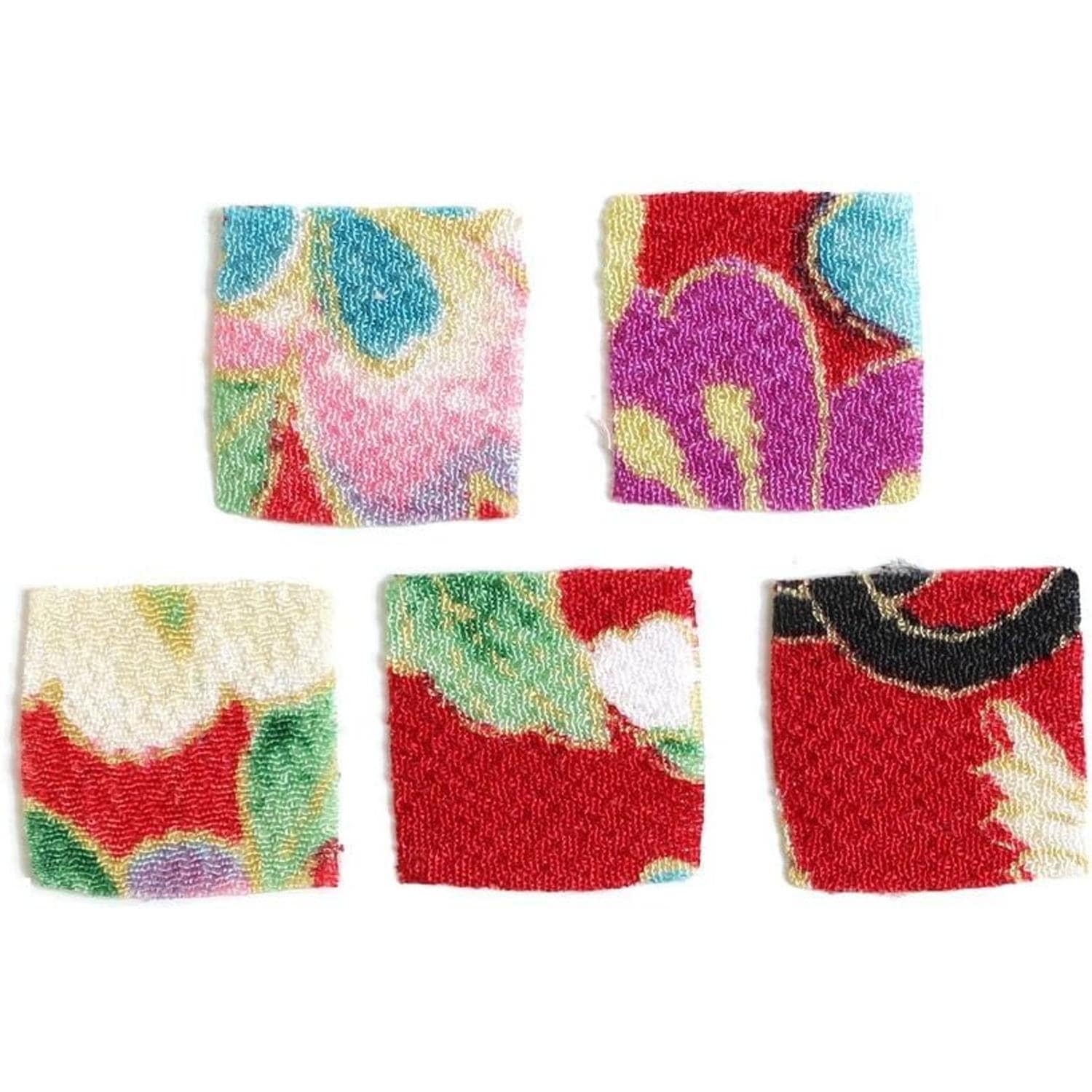 日本紐釦貿易 カット済 つまみ細工用一越ちりめん 柄 30枚入 20×20mm S50GC20-117 （ご注文単位1束）【直送品】