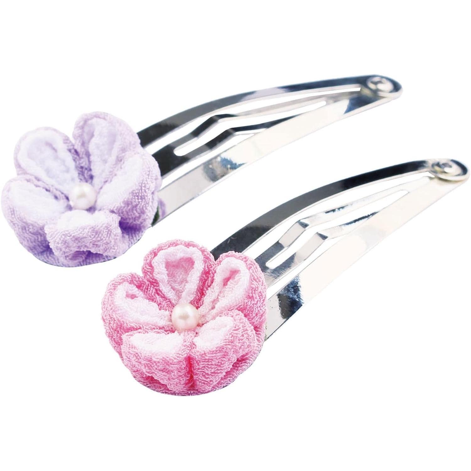 日本紐釦貿易 つまみ細工キット 花しごと3 コサージュクリップ グレー A4-26 (ご注文単位1個)【直送品】