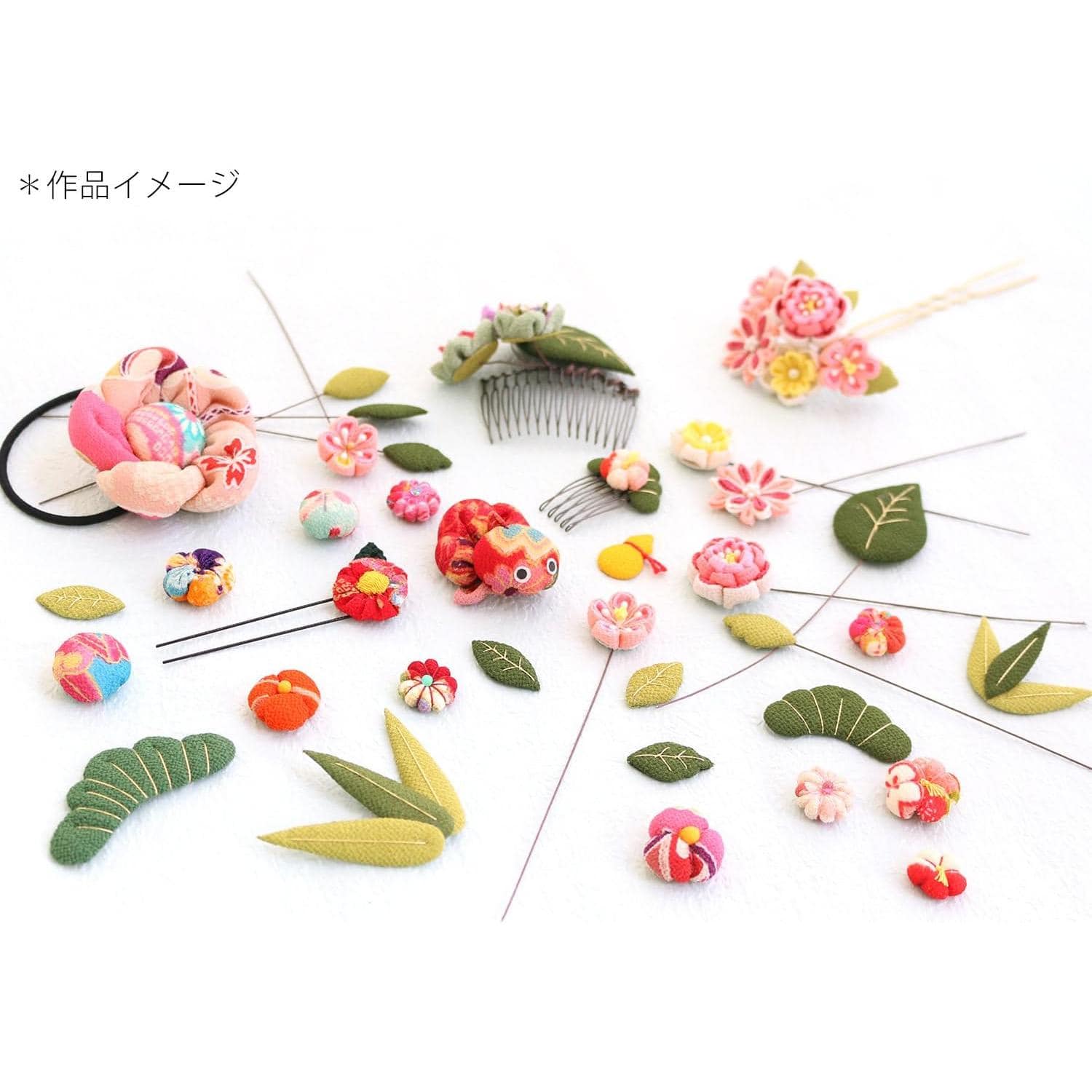 日本紐釦貿易 つまみ細工用 ワイヤー付き花台紙 乳白 φ16mm 5本入 S55H16-1 (ご注文単位1束)【直送品】