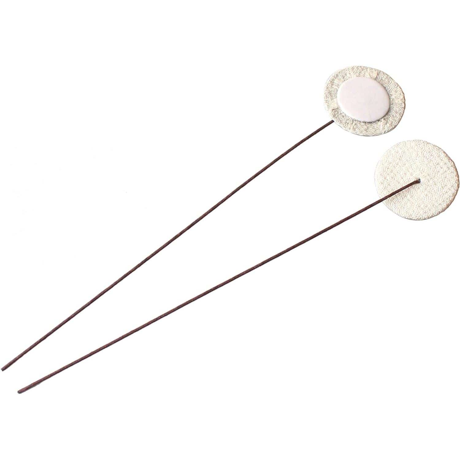 日本紐釦貿易 つまみ細工用 ワイヤー付き花台紙 乳白 φ18mm 5本入 S55H18-1 （ご注文単位1束）【直送品】