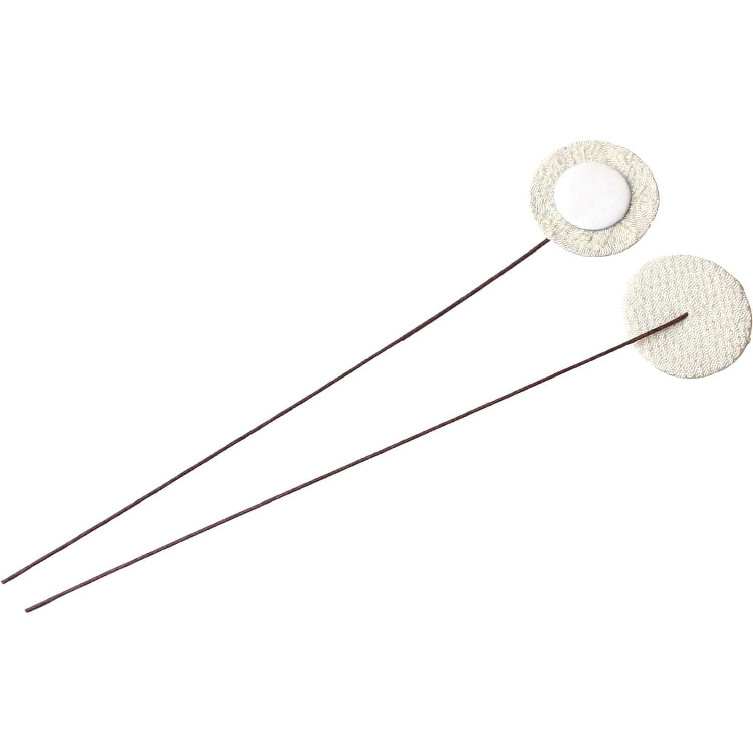 日本紐釦貿易 つまみ細工用 ワイヤー付き花台紙 乳白 φ20mm 5本入 S55H20-1 （ご注文単位1束）【直送品】