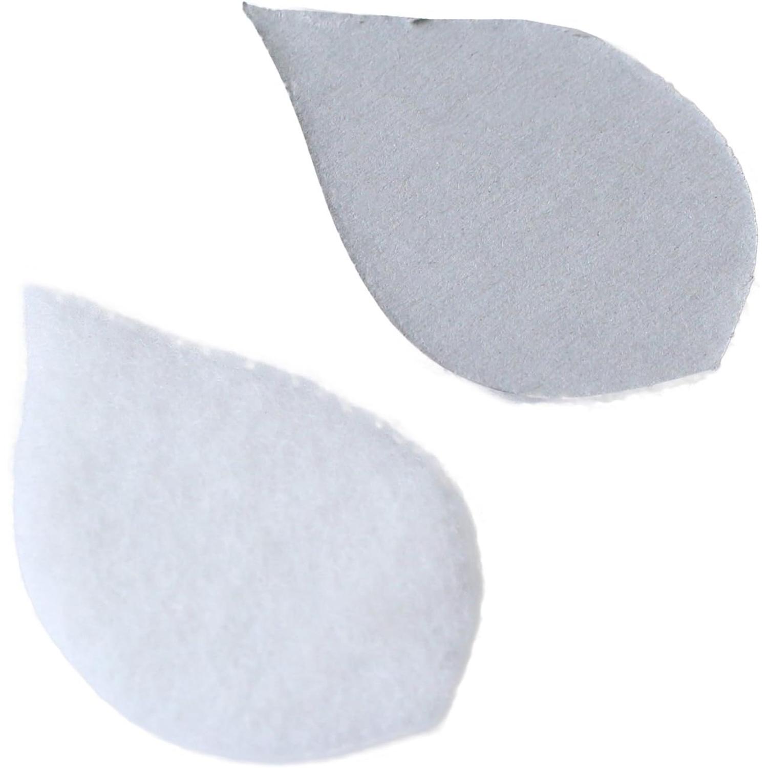 日本紐釦貿易 ちりめん細工用 押絵芯紙 葉E 白 3.5×2cm 7個入 S56-5 （ご注文単位1束）【直送品】