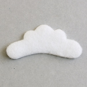 日本紐釦貿易 ちりめん細工用 押絵芯紙 松大 白 2.5×1.5cm 5個入 S56-8 （ご注文単位1束）【直送品】