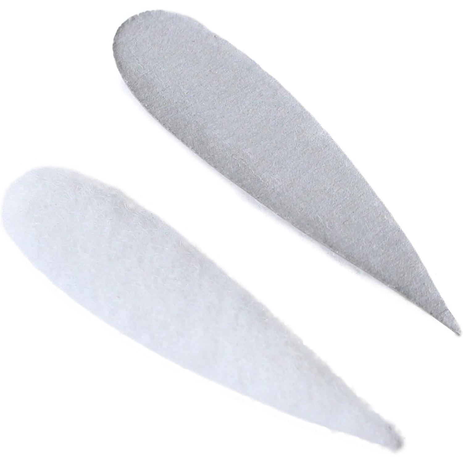 日本紐釦貿易 ちりめん細工用 押絵芯紙 笹中 白 2×1.5cm 8個入 S56-10 （ご注文単位1束）【直送品】