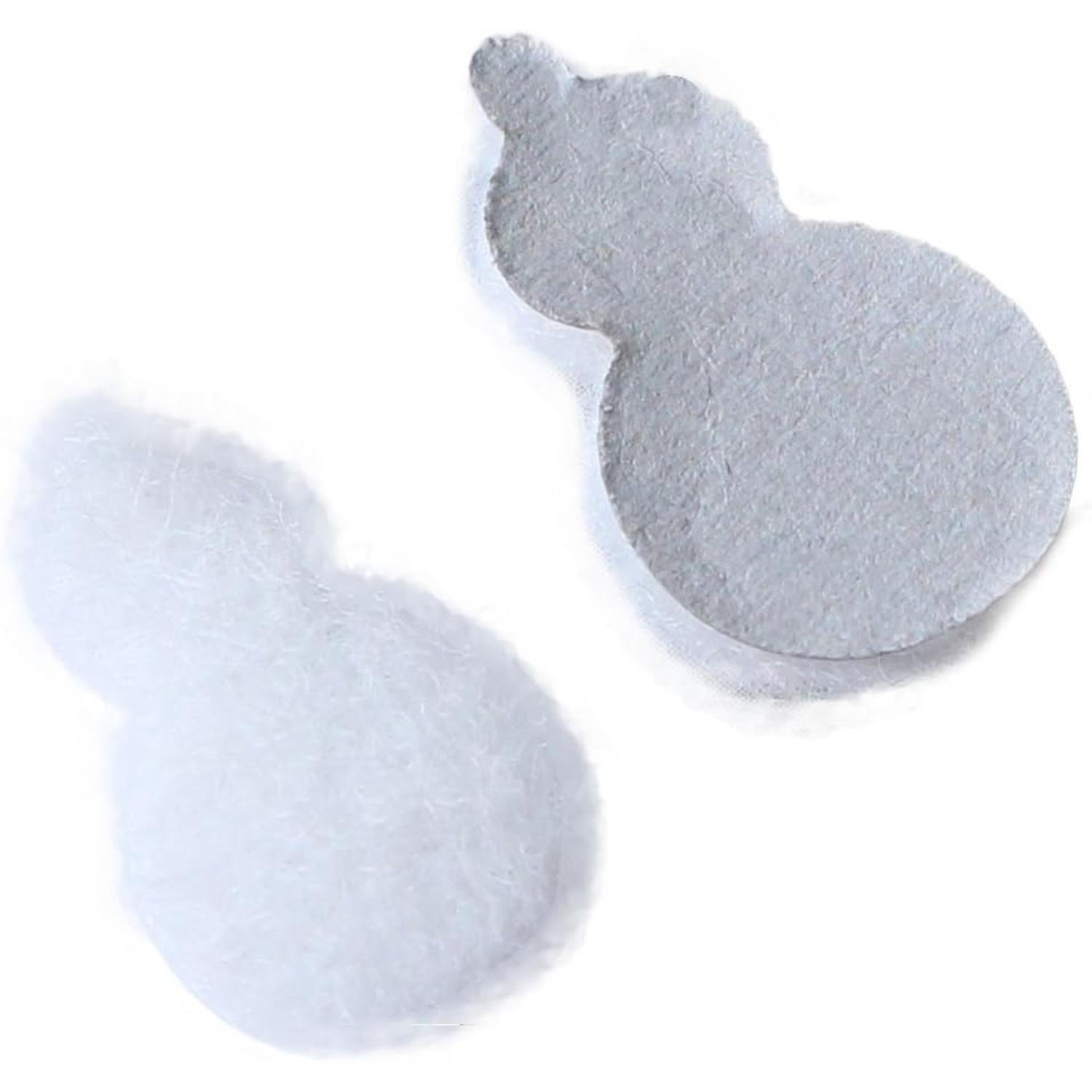 日本紐釦貿易 ちりめん細工用 押絵芯紙 ひょうたん 小 白 3×2.5cm 10個入 S56-11 （ご注文単位1束）【直送品】