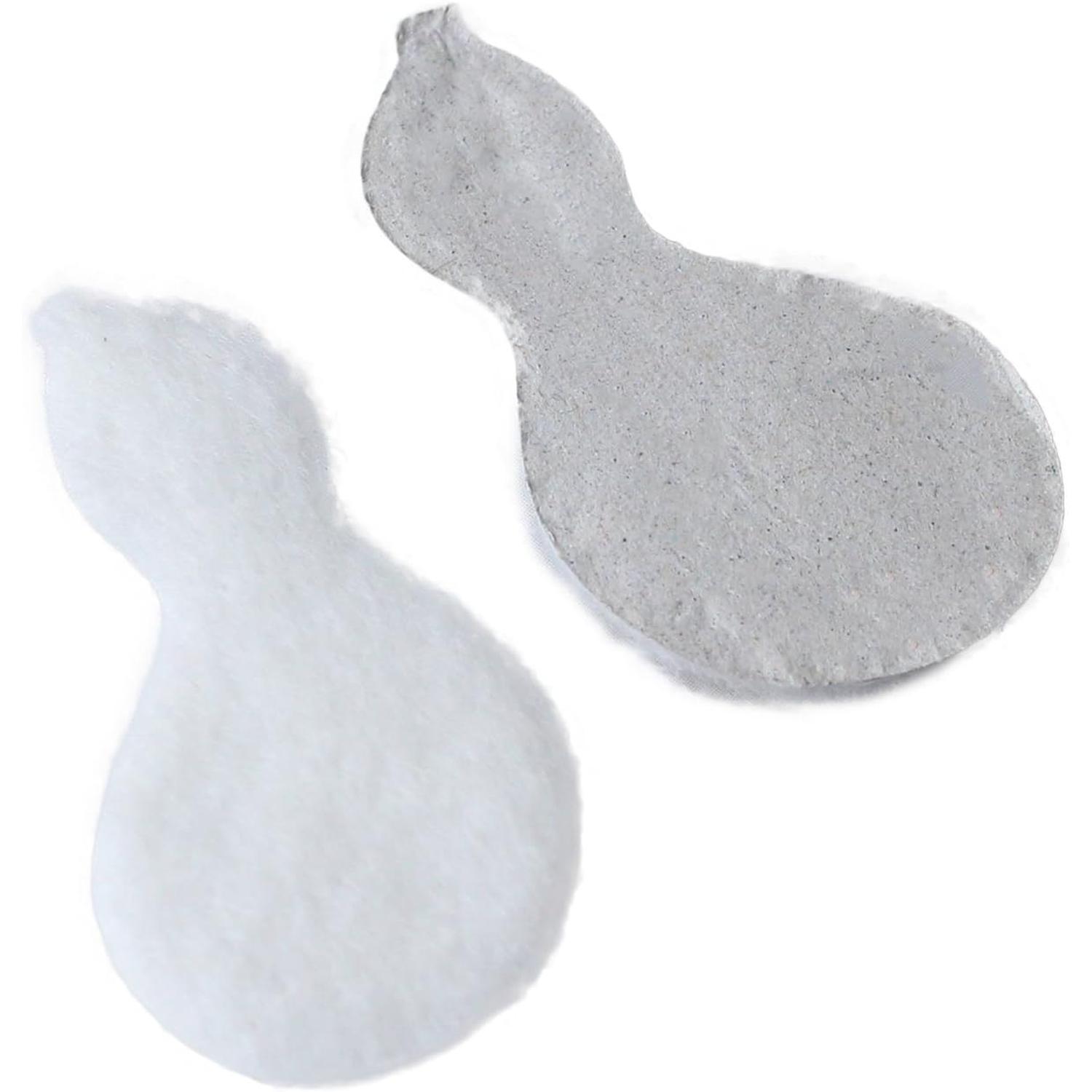 日本紐釦貿易 ちりめん細工用 押絵芯紙 ひょうたん 中 白 3×2cm 7個入 S56-12 （ご注文単位1束）【直送品】