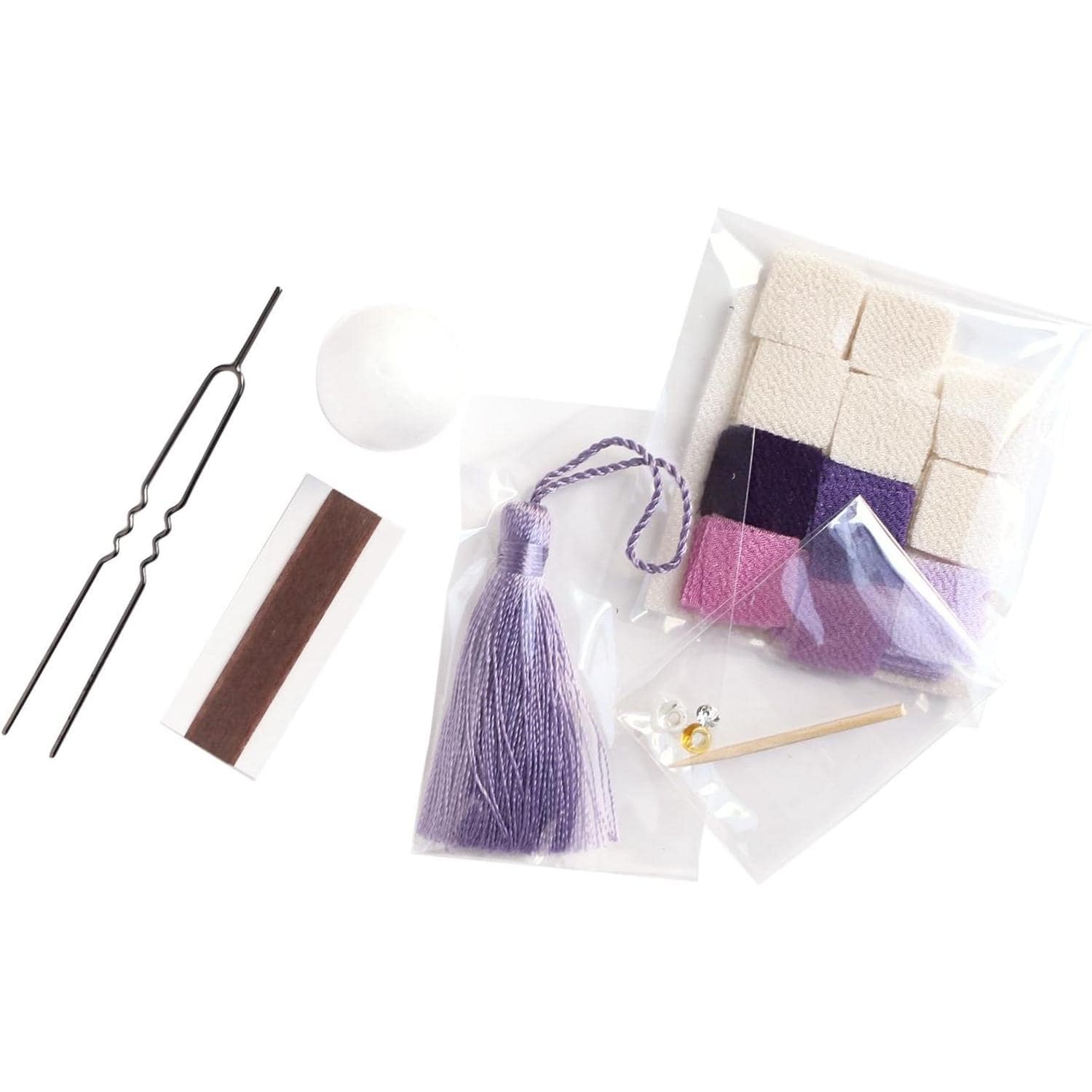 日本紐釦貿易 つまみ細工キット 花しごと かんざし A4-35 (ご注文単位1個)【直送品】