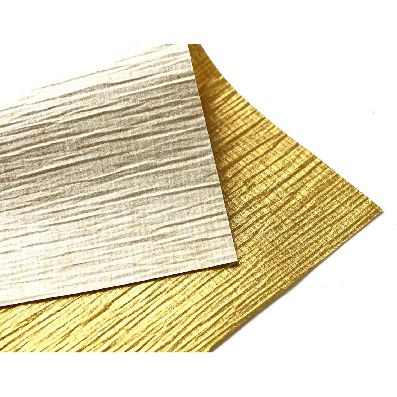日本紐釦貿易 しだれ飾り用和紙 金色セット W5×H22cm 3枚 S62-2 （ご注文単位1束）【直送品】