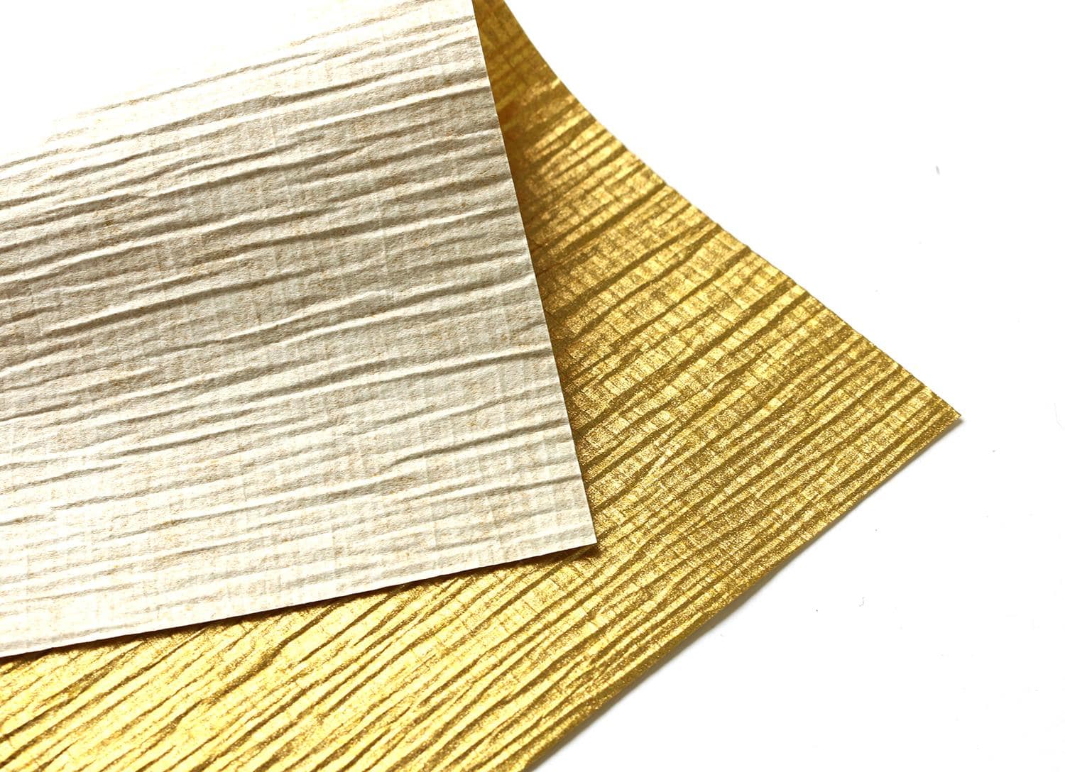 日本紐釦貿易 しだれ飾り用和紙 金色セット W5×H22cm 3枚 S62-2 （ご注文単位1束）【直送品】