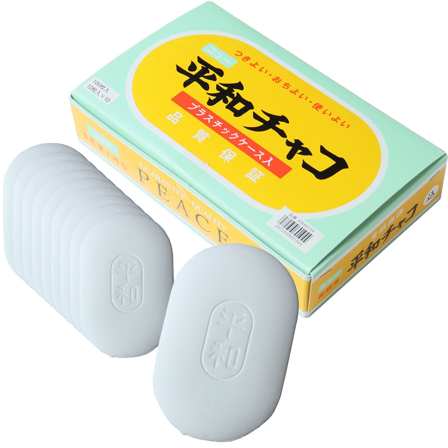 日本紐釦貿易 金天馬 平和チャコ 【お徳用】10個セット kw60100-BOX 白 （ご注文単位1箱）【直送品】
