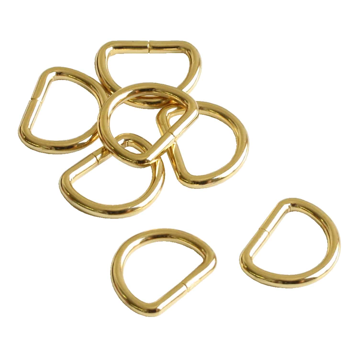 日本紐釦貿易 Dカン 幅10mm 10個入 ゴールド S22-101 （ご注文単位1束）【直送品】