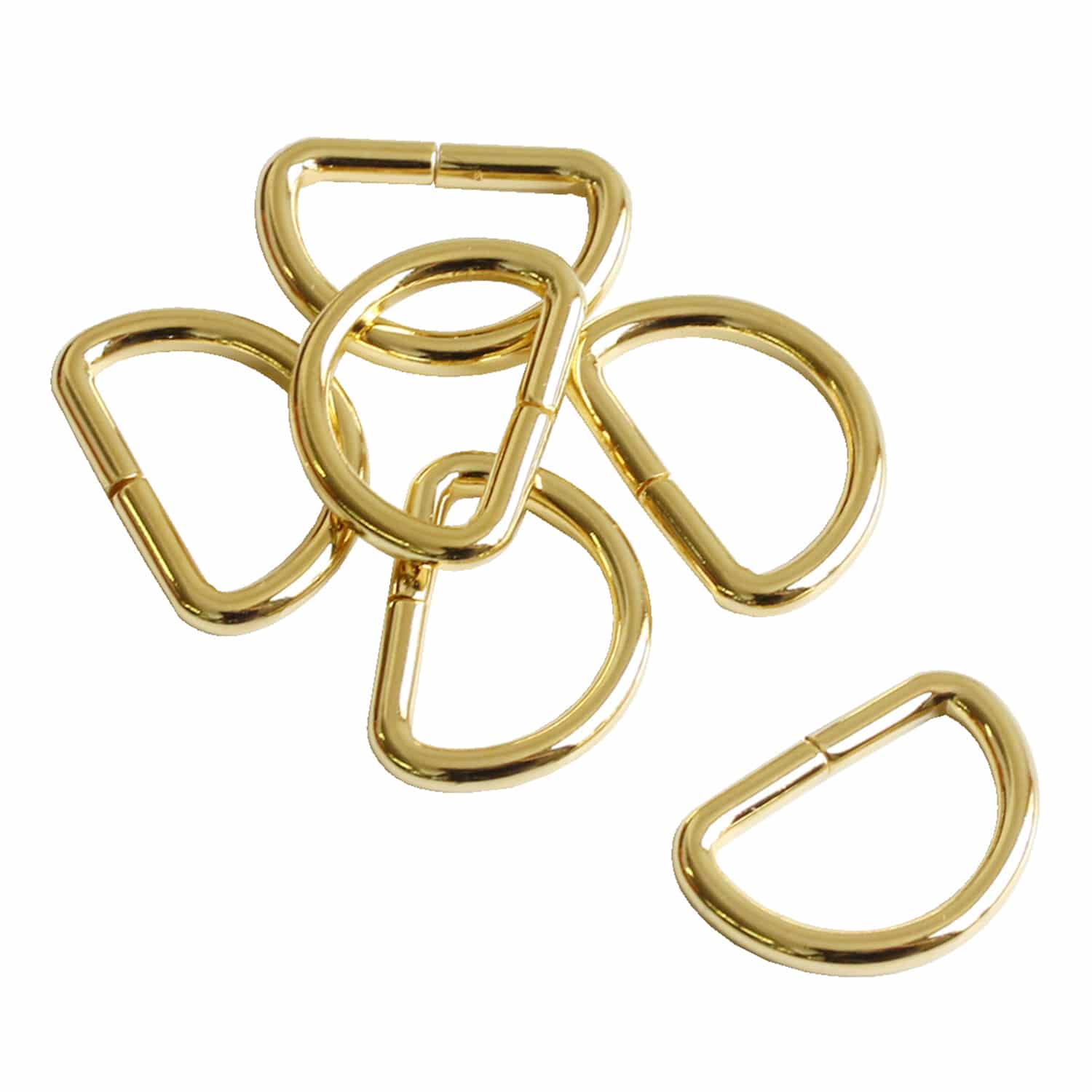 日本紐釦貿易 Dカン 幅12mm 10個入 ゴールド S22-102 （ご注文単位1束）【直送品】