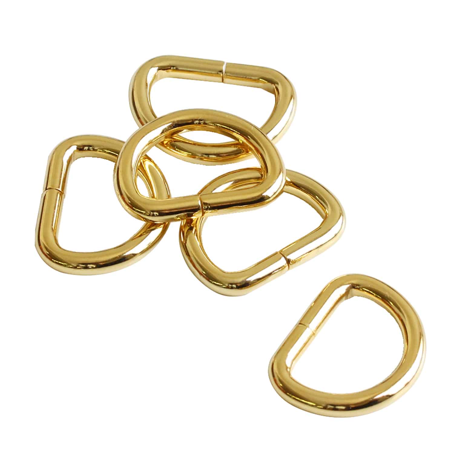 日本紐釦貿易 Dカン 幅15mm 10個入 ゴールド S22-103 （ご注文単位1束）【直送品】