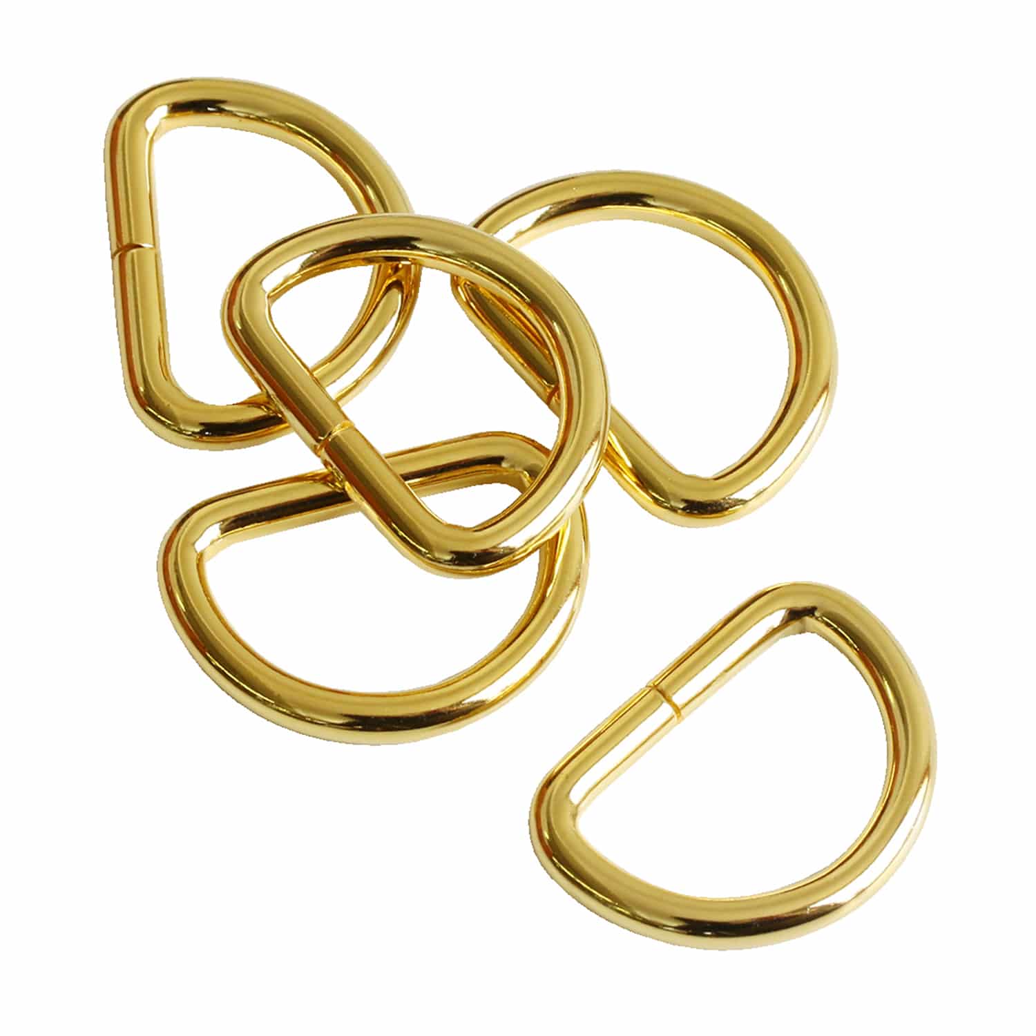 日本紐釦貿易 Dカン 幅18mm 10個入 ゴールド S22-104 （ご注文単位1束）【直送品】