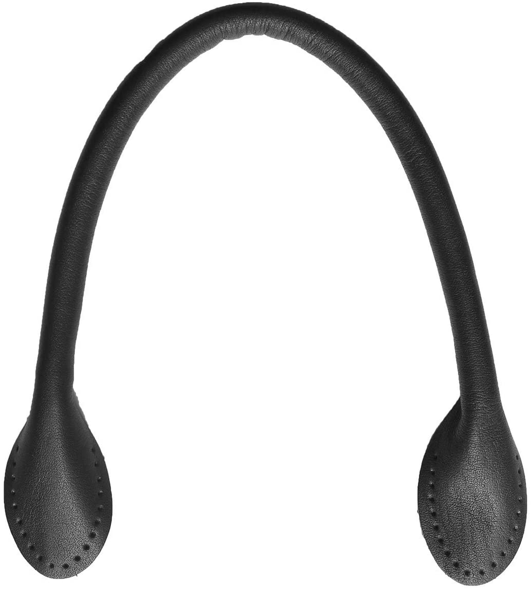 日本紐釦貿易 スリム本革持ち手 黒 約36cm 1組2本入 MKT23-B （ご注文単位1組）【直送品】