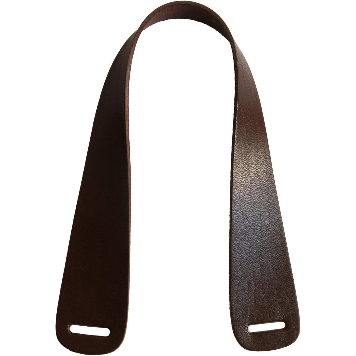 日本紐釦貿易 スリット入り本革持ち手 チョコ 約41cm 1組入 MKT25-C (ご注文単位1組)【直送品】