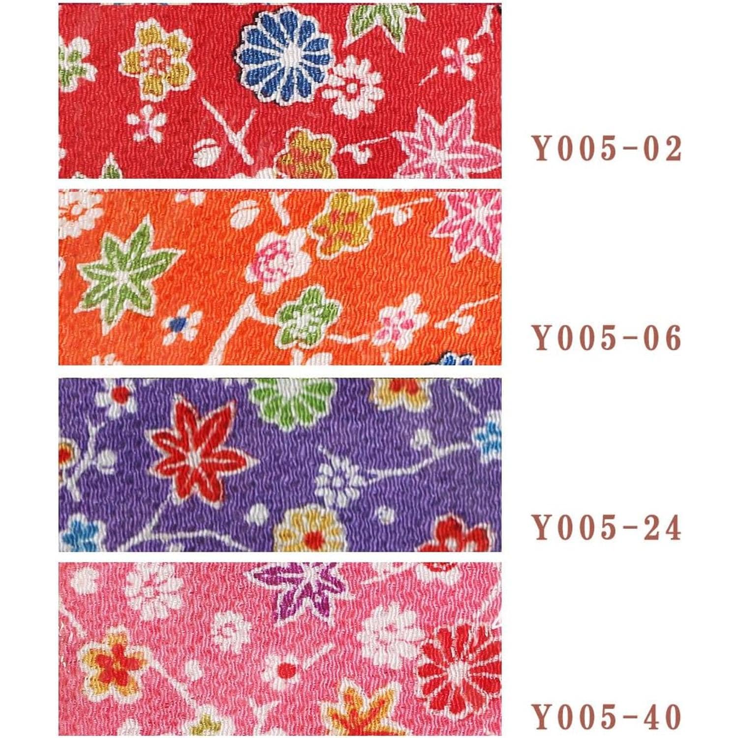 日本紐釦貿易 ちりめんカット 友禅 約23×33cm 鹿子柄 桃色 Y005-40 （ご注文単位1枚）【直送品】