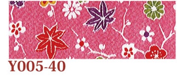 日本紐釦貿易 ちりめんカット 友禅 約23×33cm 鹿子柄 桃色 Y005-40 （ご注文単位1枚）【直送品】