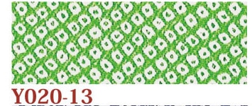 日本紐釦貿易 ちりめんカット 友禅 約23×33cm 鹿子柄 緑 Y020-13 （ご注文単位1枚）【直送品】