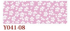 日本紐釦貿易 ちりめんカット 友禅 約23×33cm 桜柄 桃色 Y041-08 （ご注文単位1枚）【直送品】