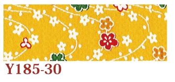 日本紐釦貿易 ちりめんカット 友禅 約23×33cm 花柄 黄色 Y185-30 （ご注文単位1枚）【直送品】